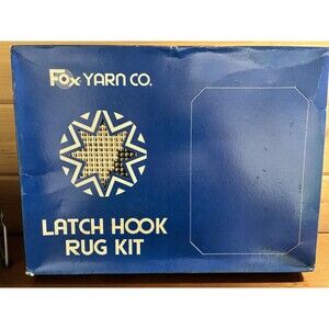Fox yarn Co. latch hook rug kit